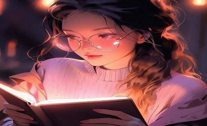 confident girl cartoon alone cute dp